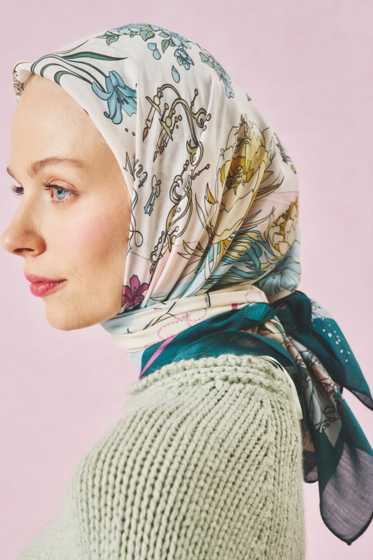 Lilac dream floss viscose scarf