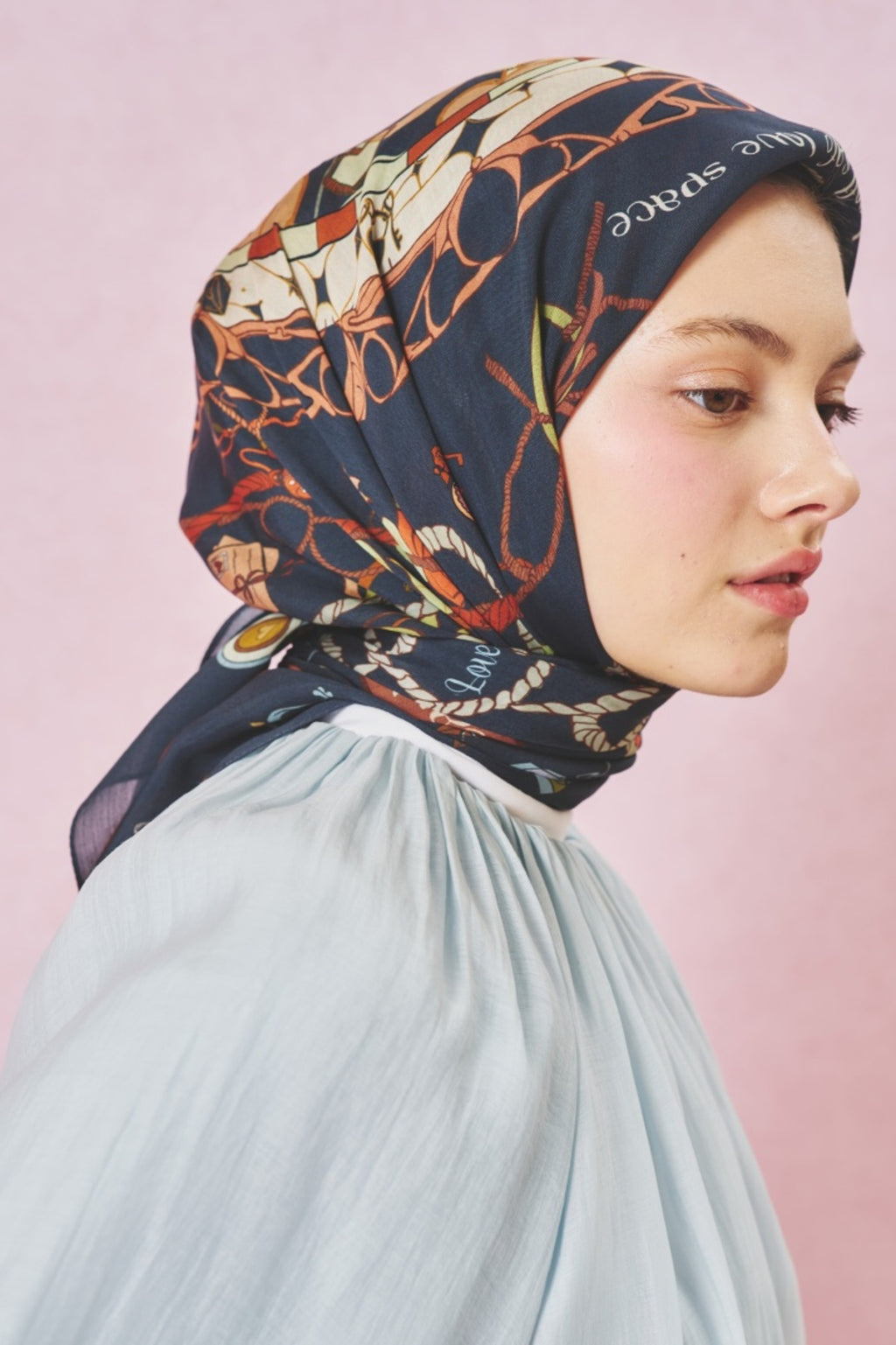 Ocean mist floss viscose scarf