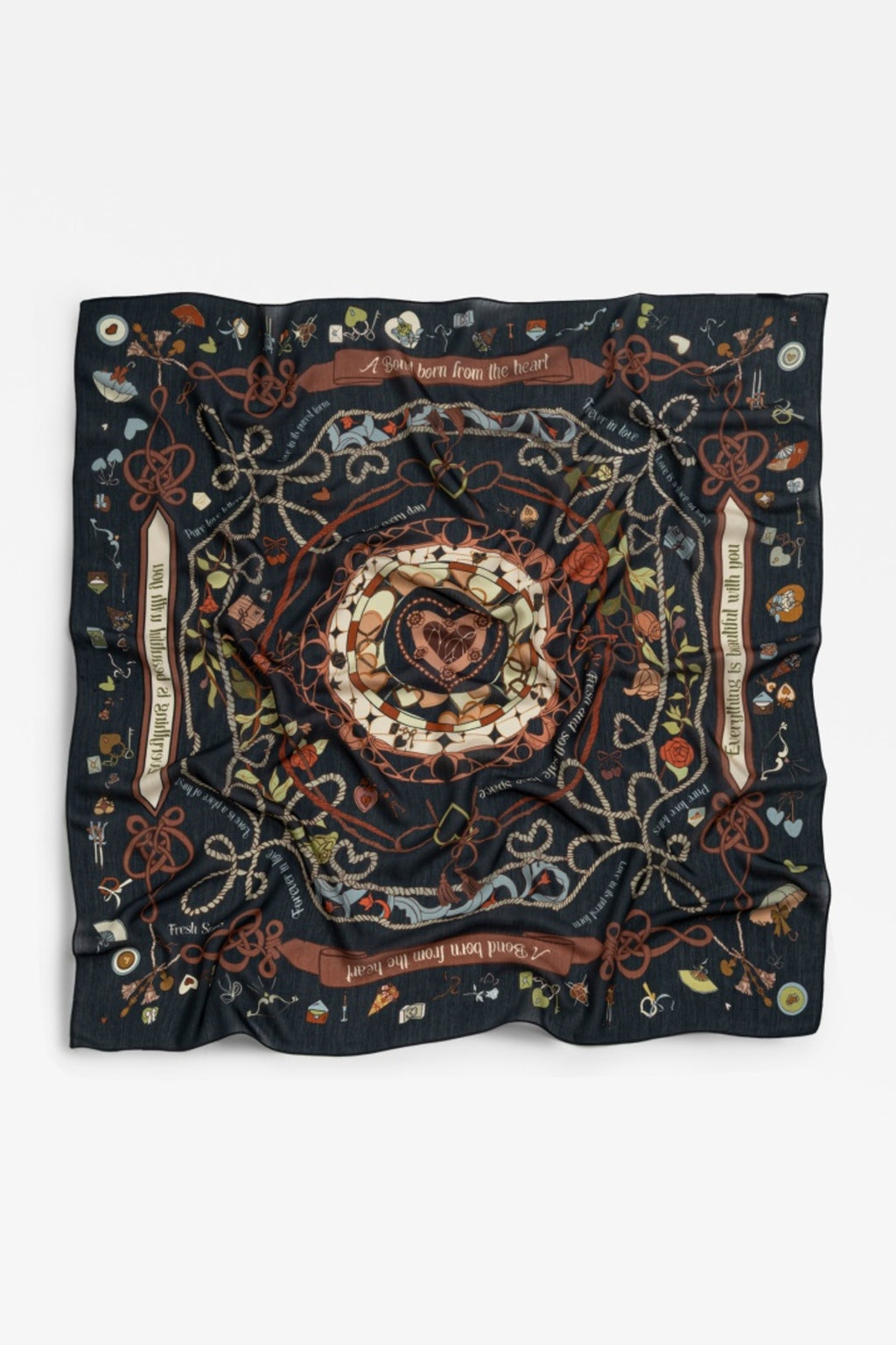 Ocean mist floss viscose scarf