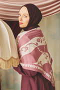 Dreamy pink love reverie floss viscose scarf