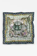 Ocean blue floss viscose scarf