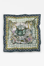 Ocean blue floss viscose scarf