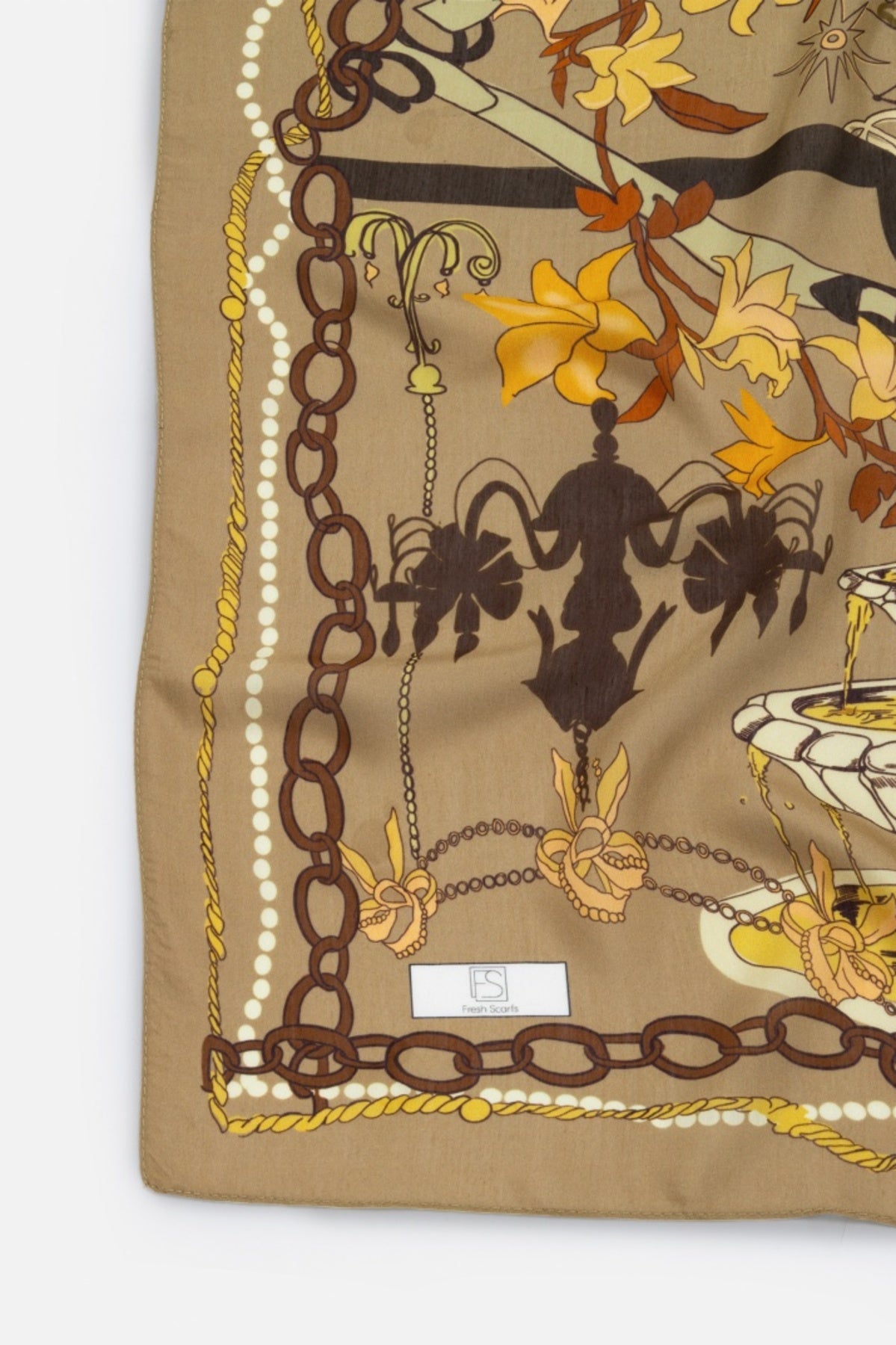 Toffeenut floss viscose scarf