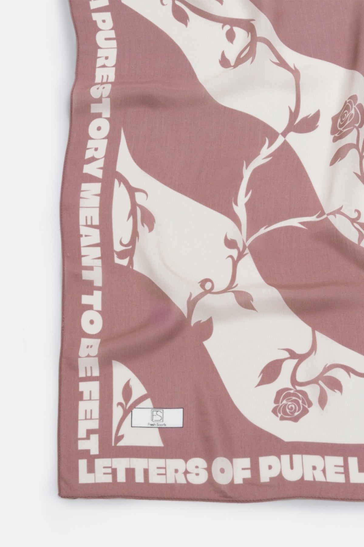 Dreamy pink love reverie floss viscose scarf