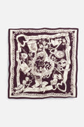 Burgundy Love Viscose Scarf