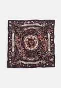 Burgundy floss viscose scarf