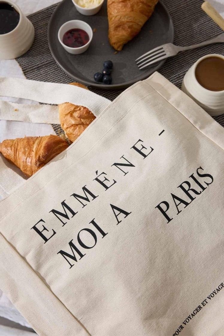 Printed guests cloth bag paris