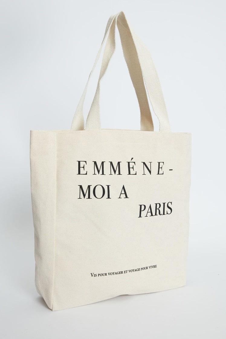 Printed guests cloth bag paris