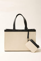 Canvas large city bag natural