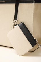 Canvas large city bag natural