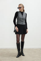 Short vest gray