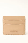 Logo card holder milk coffee