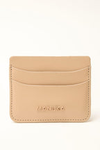 Logo card holder milk coffee