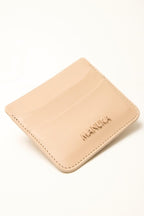 Logo card holder milk coffee