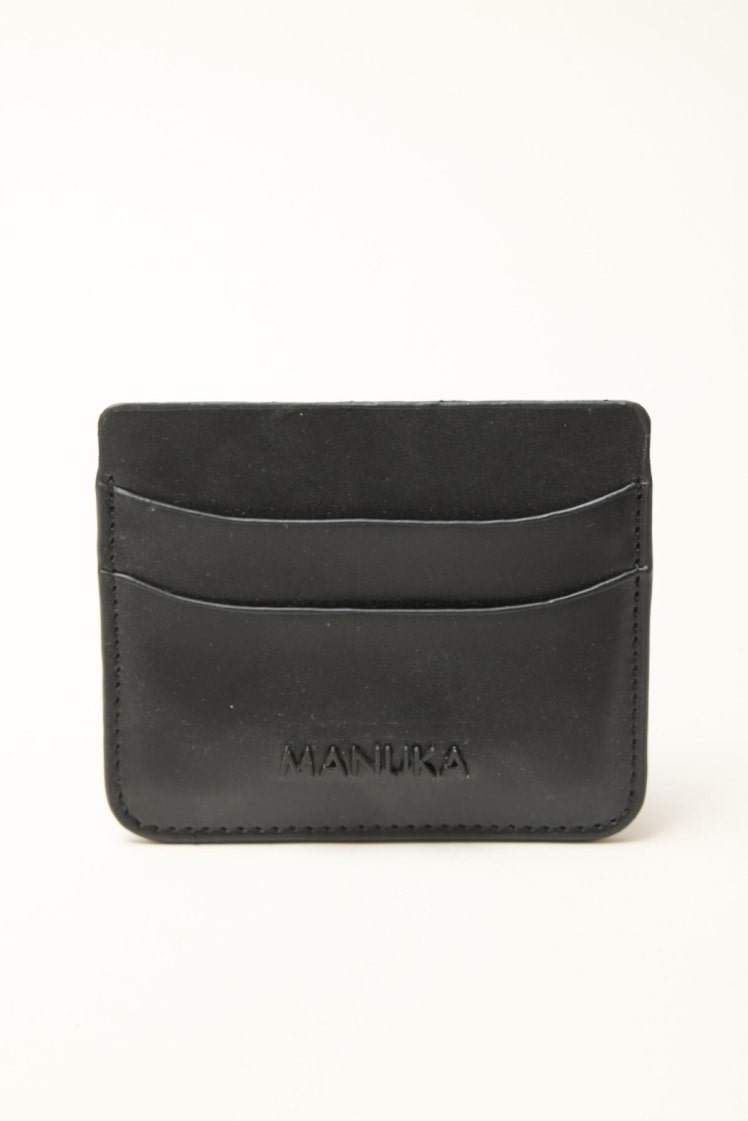 Logo card holder black