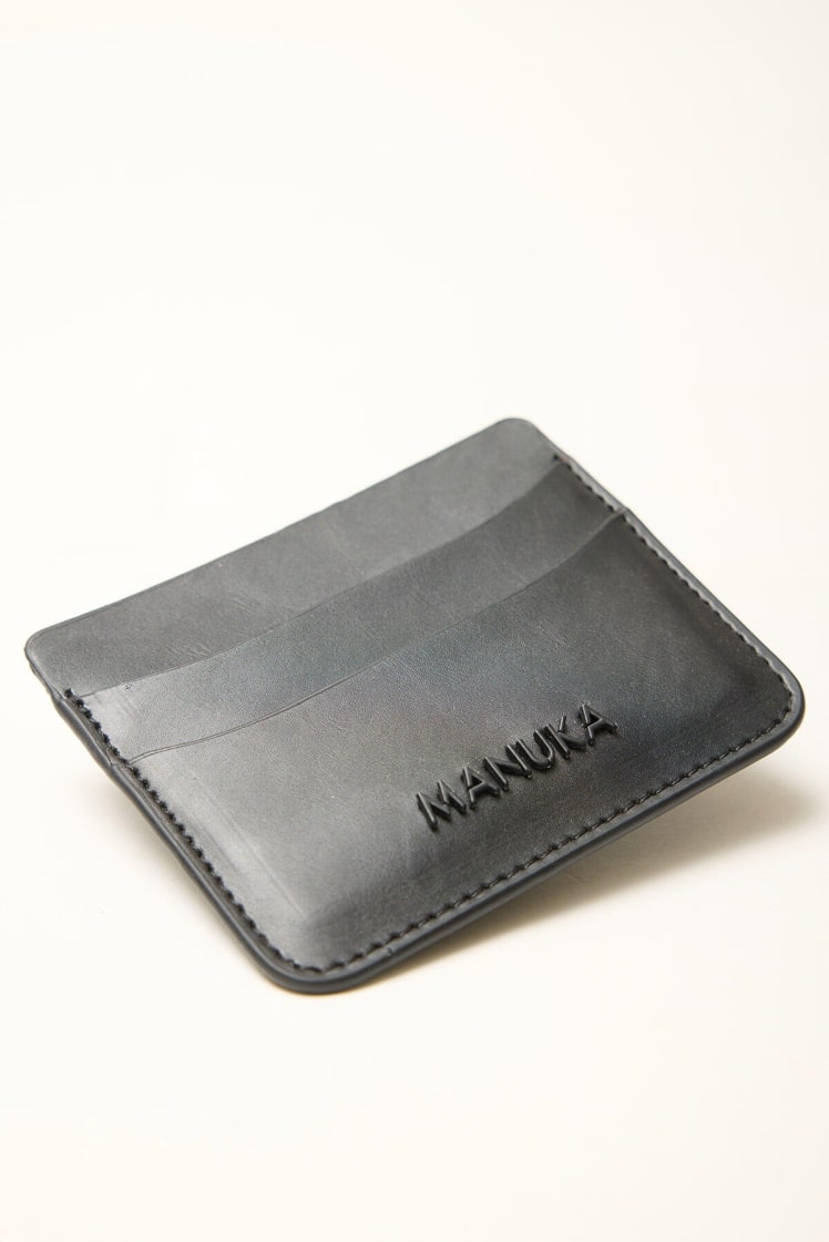 Logo card holder black
