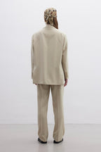 Oversize natural suit sand