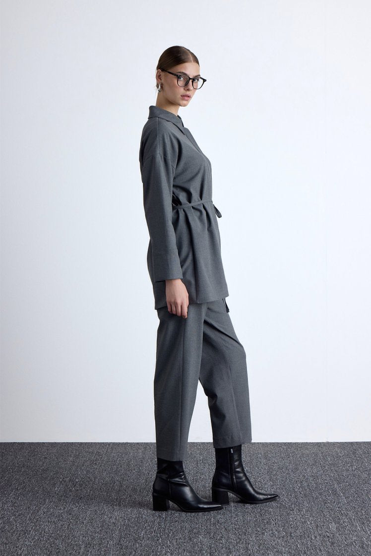 Classic gray suit