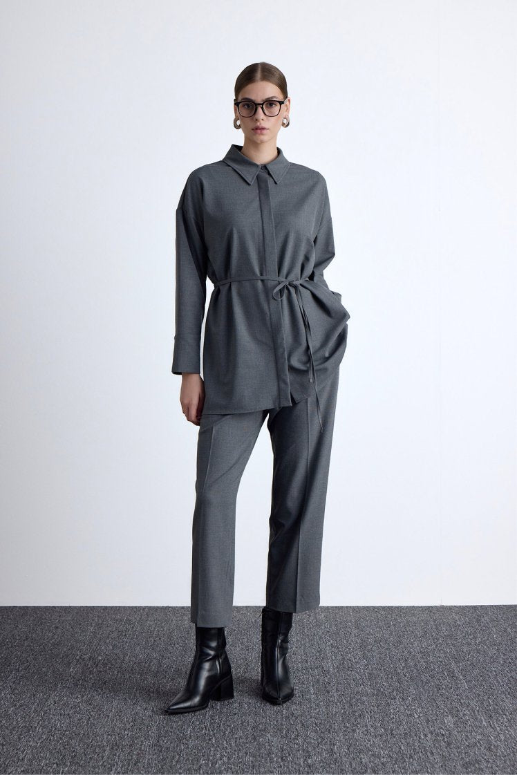 Classic gray suit