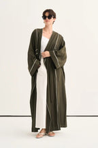 Khaki Organic Cotton Abaya