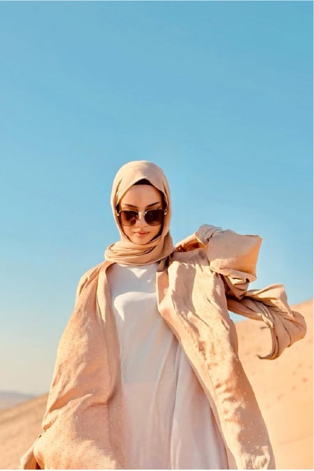 Camel classic abaya