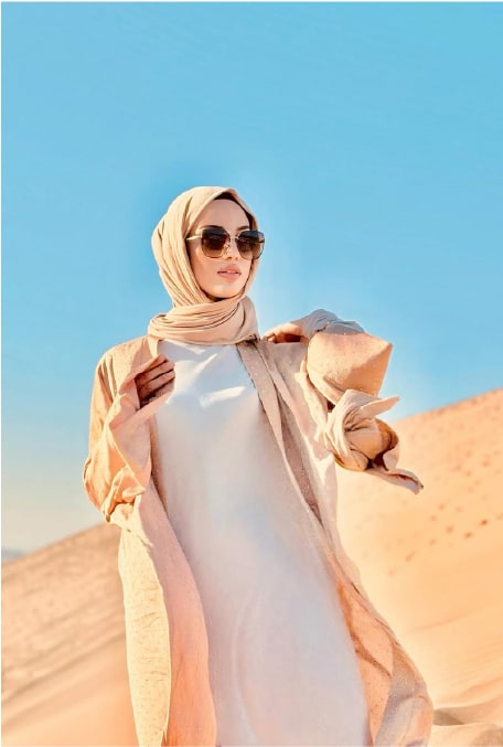 Camel classic abaya