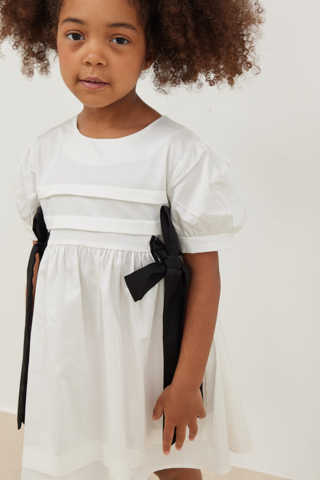 Ribbed dress ecru