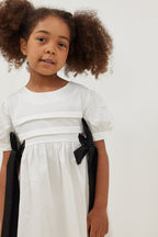 Ribbed dress ecru