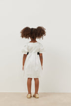 Ribbed dress ecru