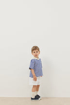 Travel collar t-shirt blue
