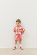 Pocket suit red striped