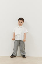 Piece shirt cream