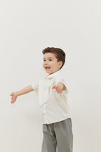 Piece shirt cream