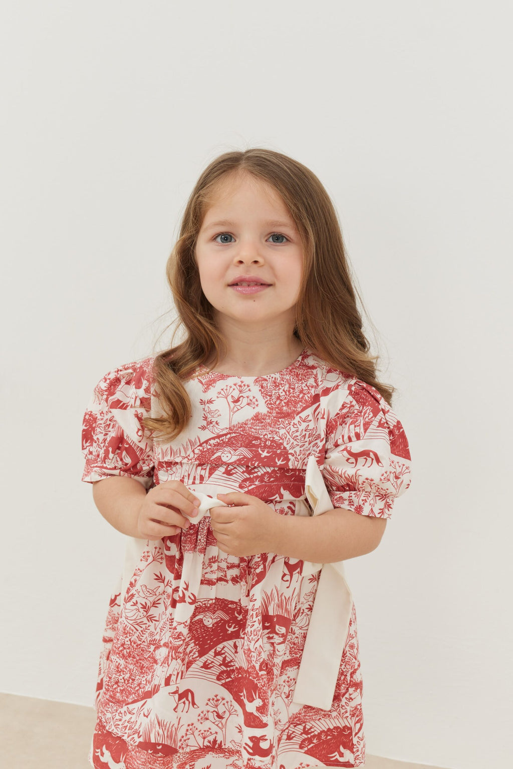 Ribbed dress claret red patterned