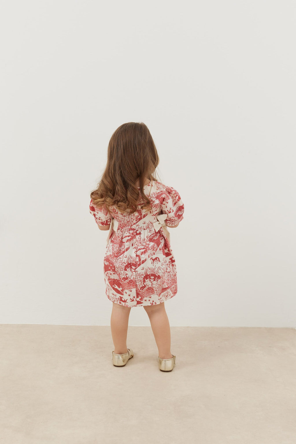 Ribbed dress claret red patterned