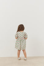 Piping dress pink floral