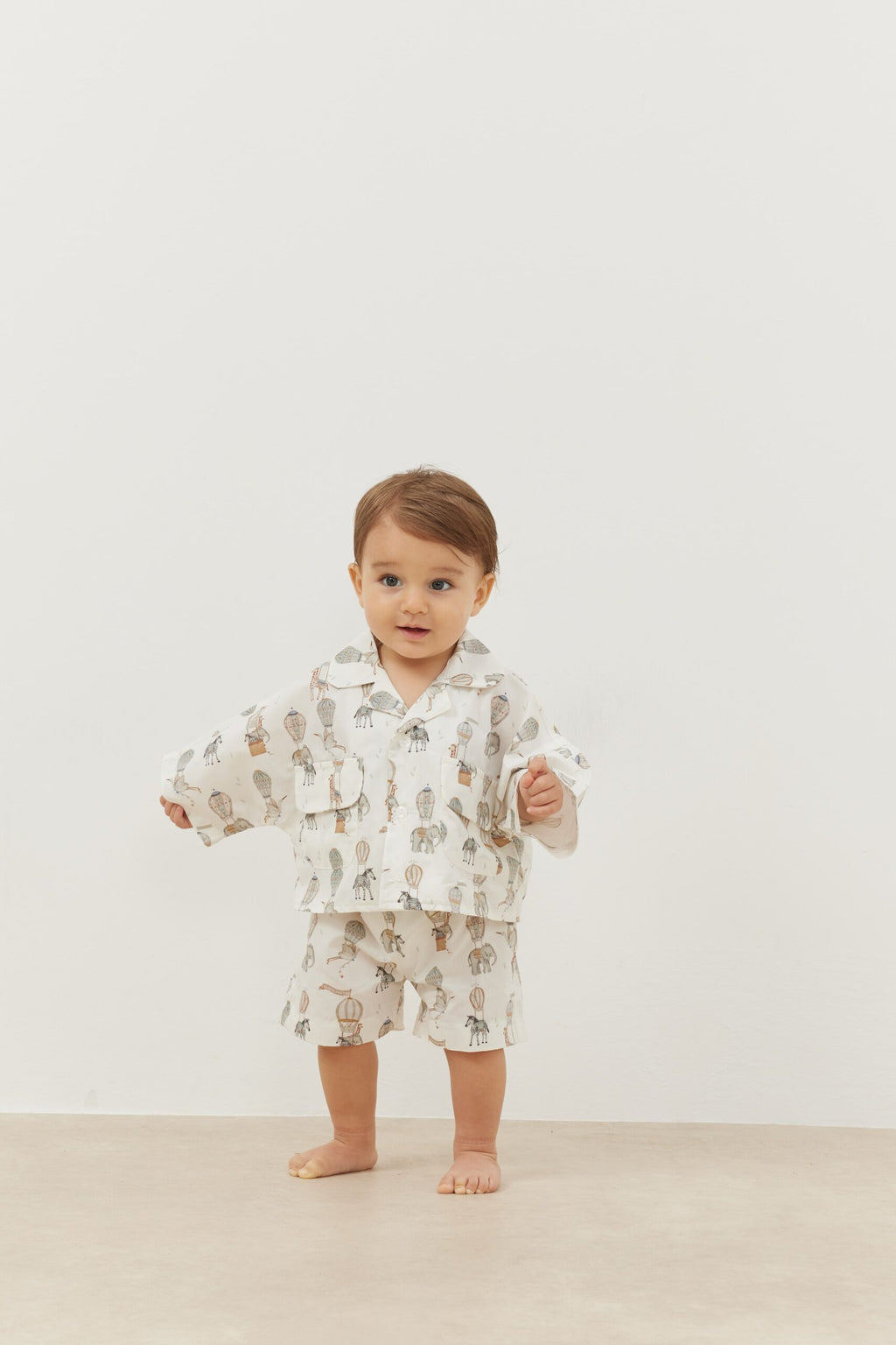 Pocket suit elephant pattern