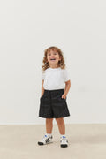 Ribbed shorts denim black