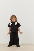 Ribbon suit black