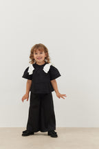 Ribbon suit black