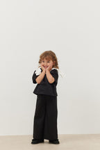 Ribbon suit black