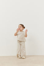 Linen suit beige
