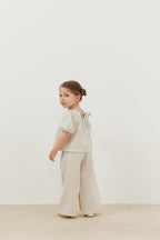 Linen suit beige