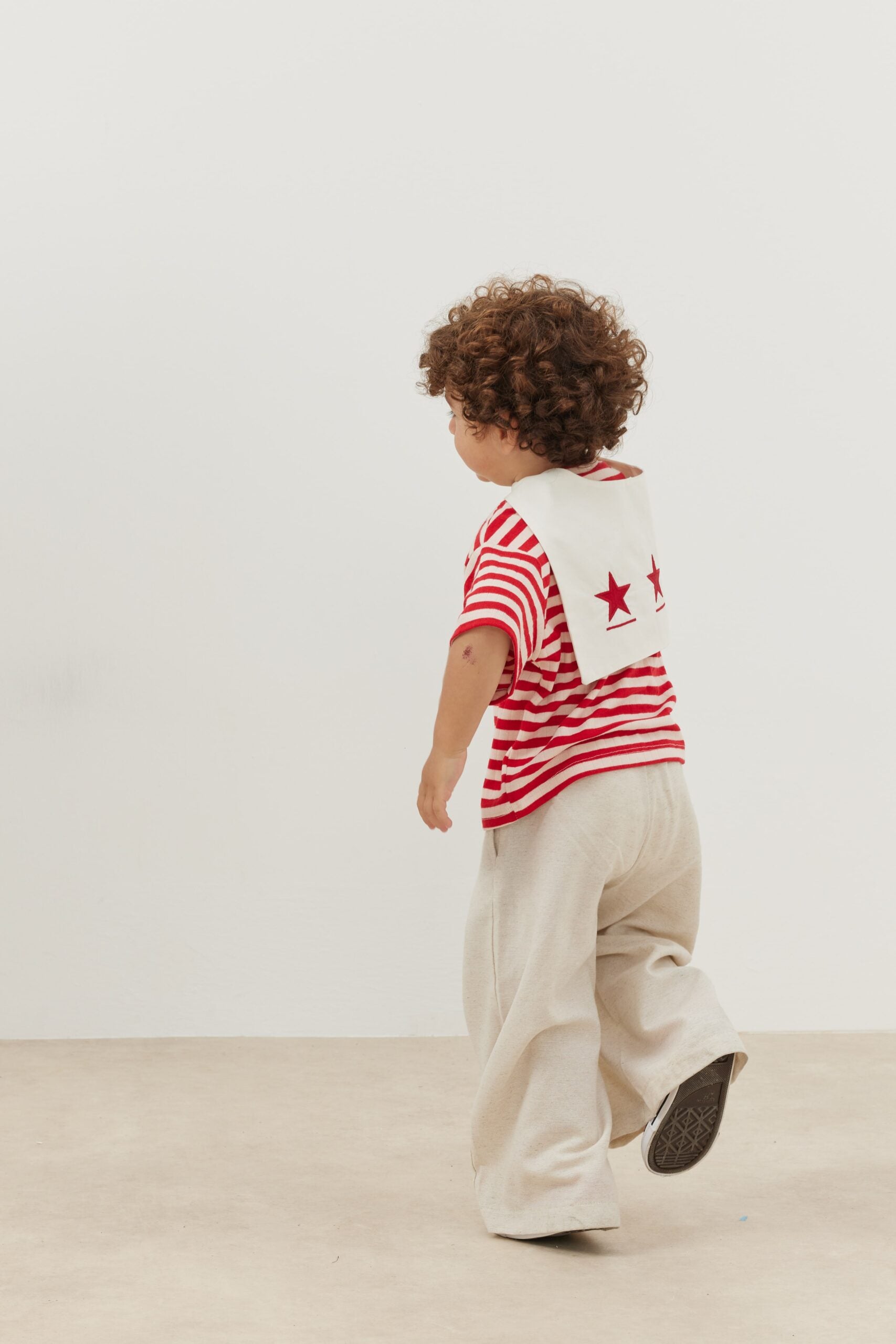 Travel collar t-shirt red