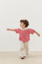 Travel collar t-shirt red