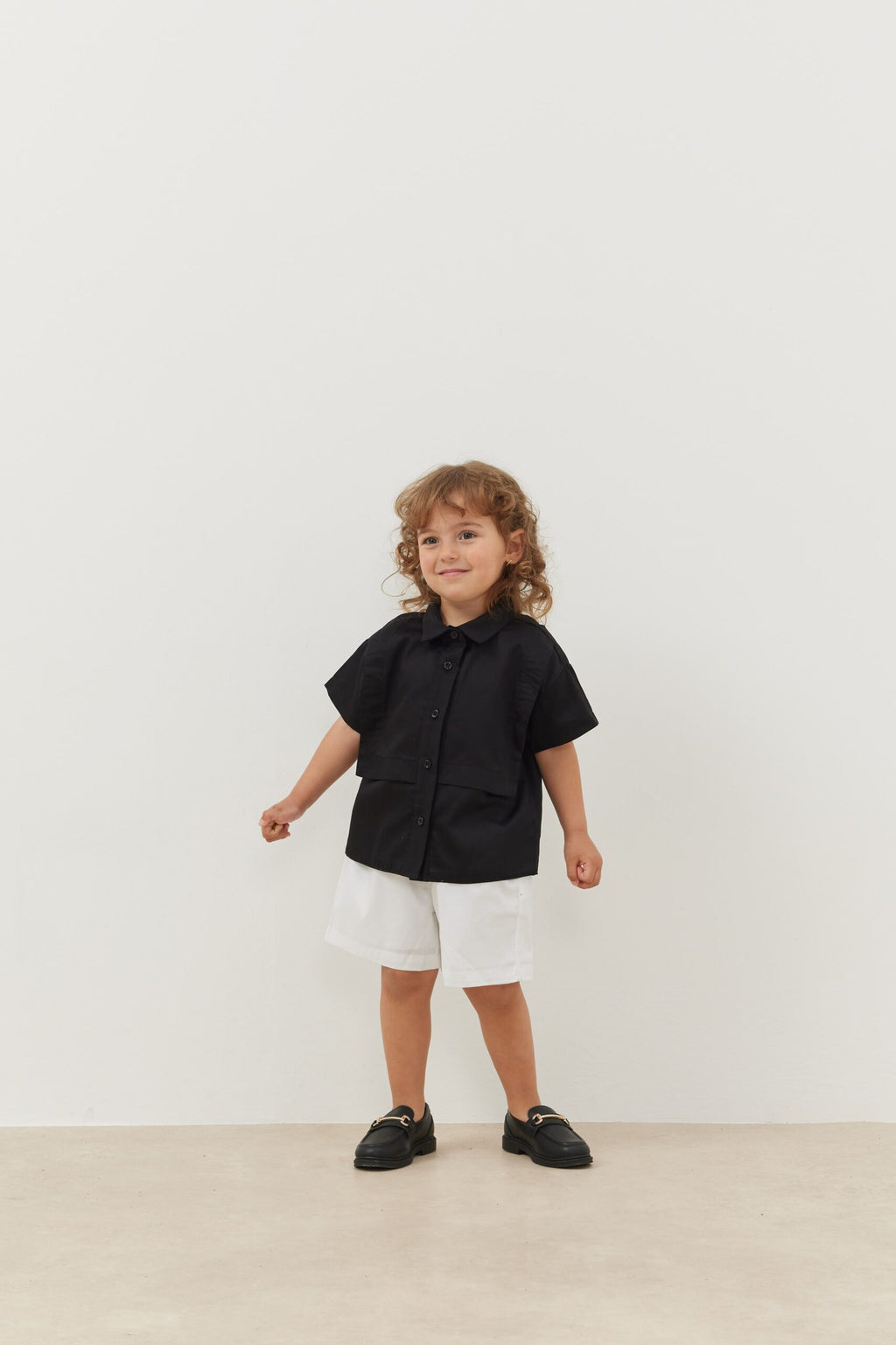 Layered shirt black