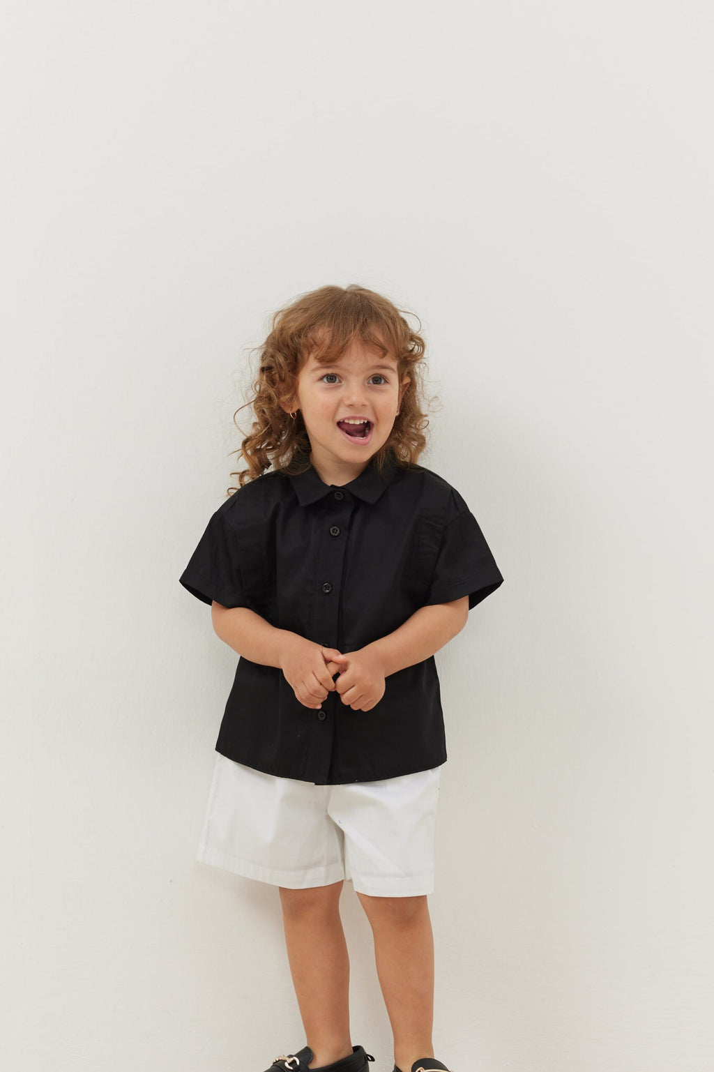 Layered shirt black