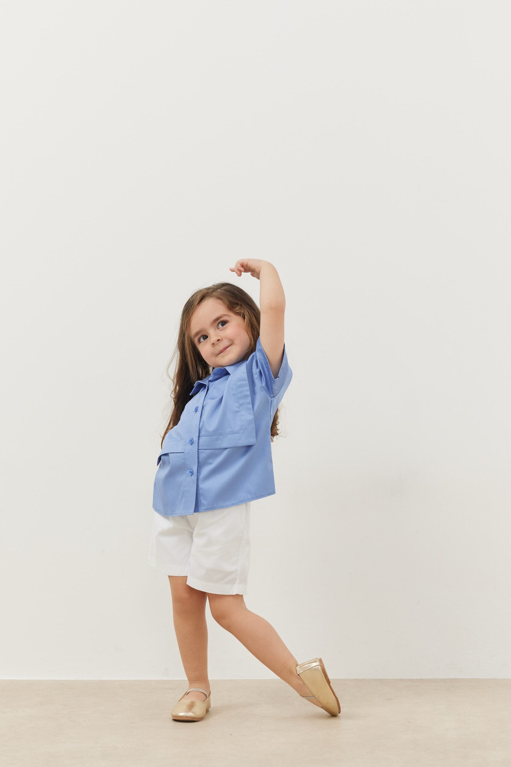 Layered shirt blue