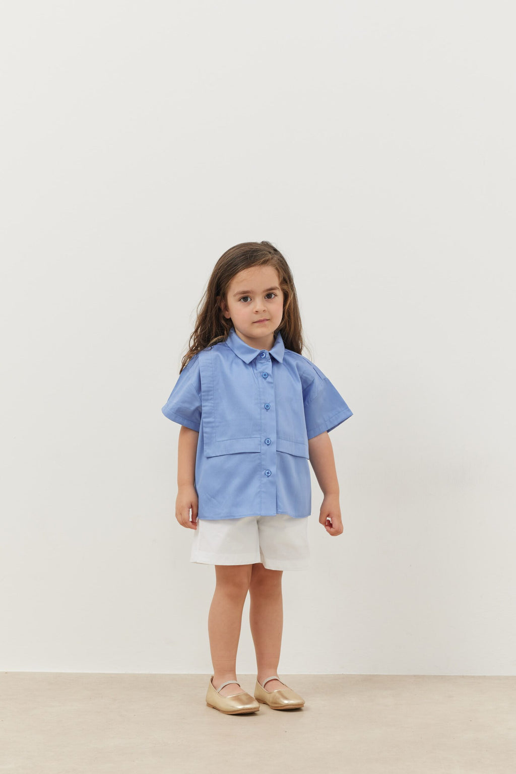 Layered shirt blue