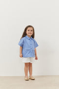Layered shirt blue